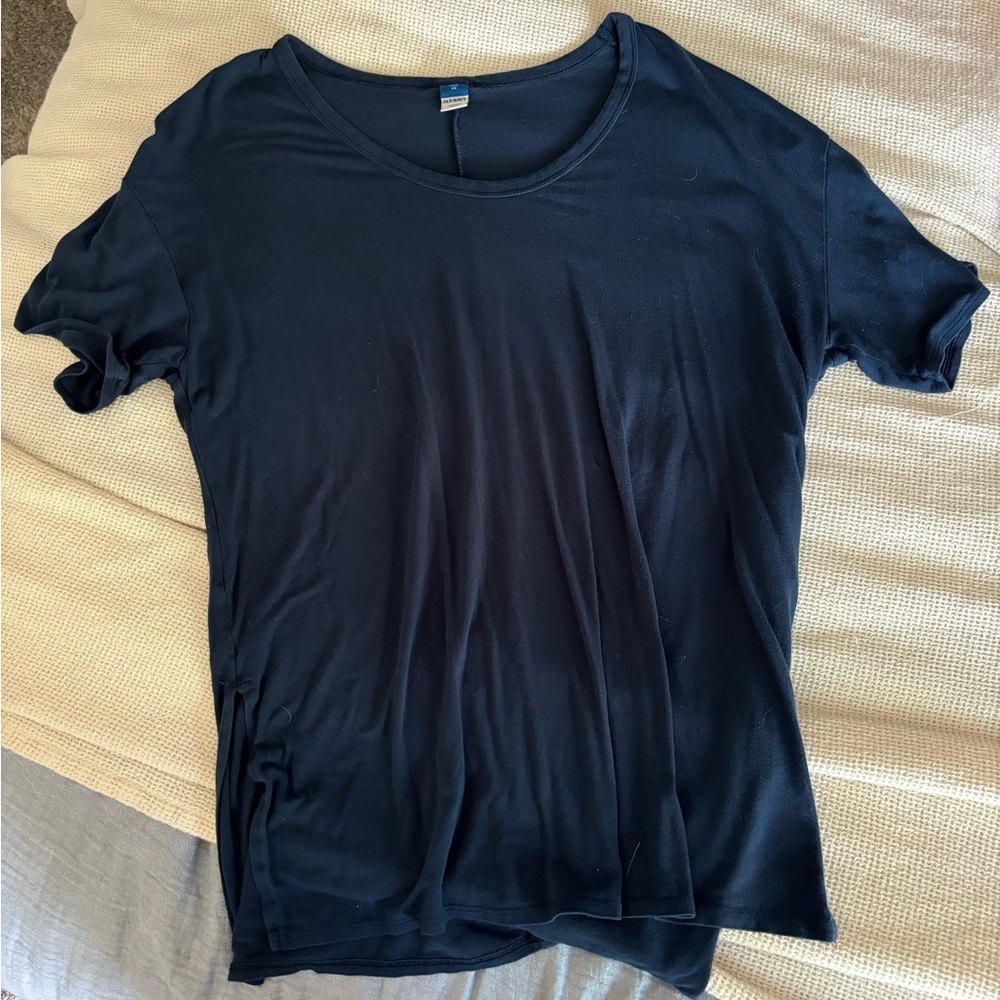 Old Navy Dark Blue Short Sleeve Tee